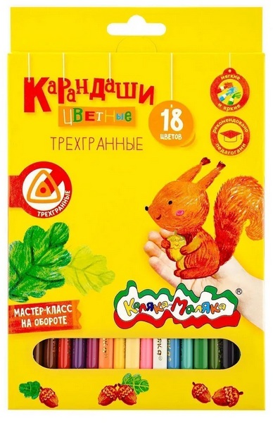 Карандаши 18 цв. Каляка-Маляка трехгр.