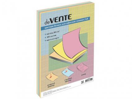 Бумага для офис. техн. А4 050 л. пастель 5 цв. deVENTE 80 г/м2