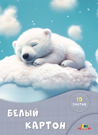 Набор белого карт. А4 10 л. немелов. Апплика