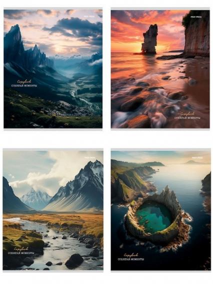 Тетрадь 80 л. кл. ПП "Природа и горы"