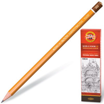 Карандаш дер. без ласт. Koh-I-Noor 1500/3В