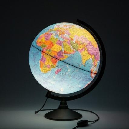 Глобус d=320 мм политич., с подсветкой