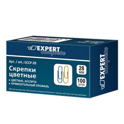 Скрепки цветные 28 мм 100 шт. Expert Complete