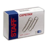 Скрепки 50 мм 50 шт. Staff гофрированные