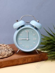 Будильник "Numeral white" син.