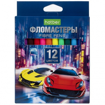 Фломастеры 12 цв. Х "Дрифт" вент. колп., к/к