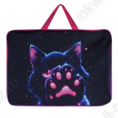 Папка-сумка текст. с ручками для рис. и чертеж. А3 Кокос "Cosmo Cat"