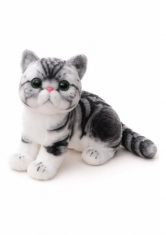 Игрушка мягкая "Полосатый кот" сер. 20 см