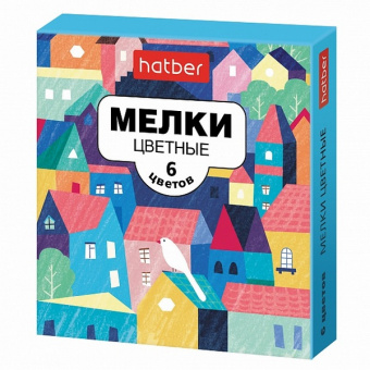 Мел цветной 06 шт. Х "Городок"