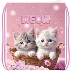 Мешок для обуви 1 отд. 41*49 см Ковров "Котики в корзине"