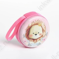 Футляр для монет/наушников "Лев" роз.   