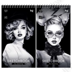 Скетчбук А6 греб. 40 л. БД "Fashion Week" 120 г/м2