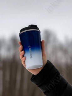 Термокружка 510 мл "Сoffee gradient" фиол.